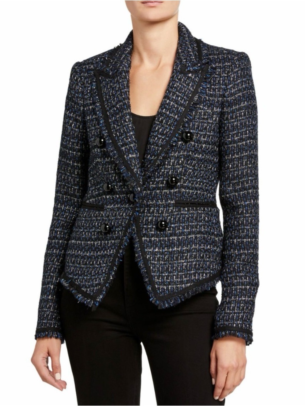 Veronica Beard Cooke Dickey Jacket Preppy Tweed Fall Classic Womens 8